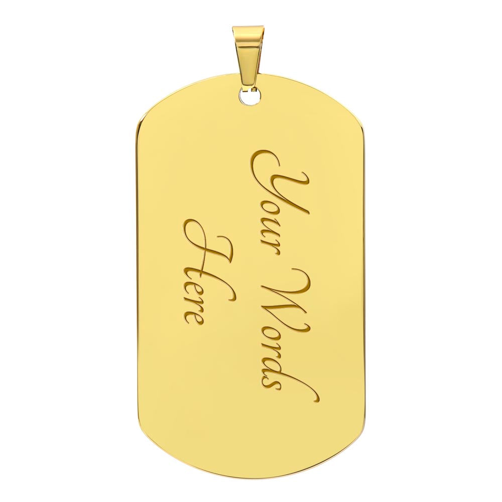 Custom Luxury Graphic Dog Tag Necklace